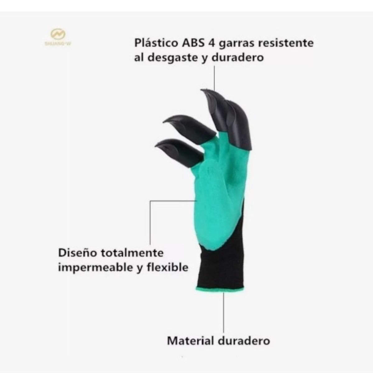 GENERICO - Guantes Para Jardinería Con Garras ResistentesTrabajo Jardín