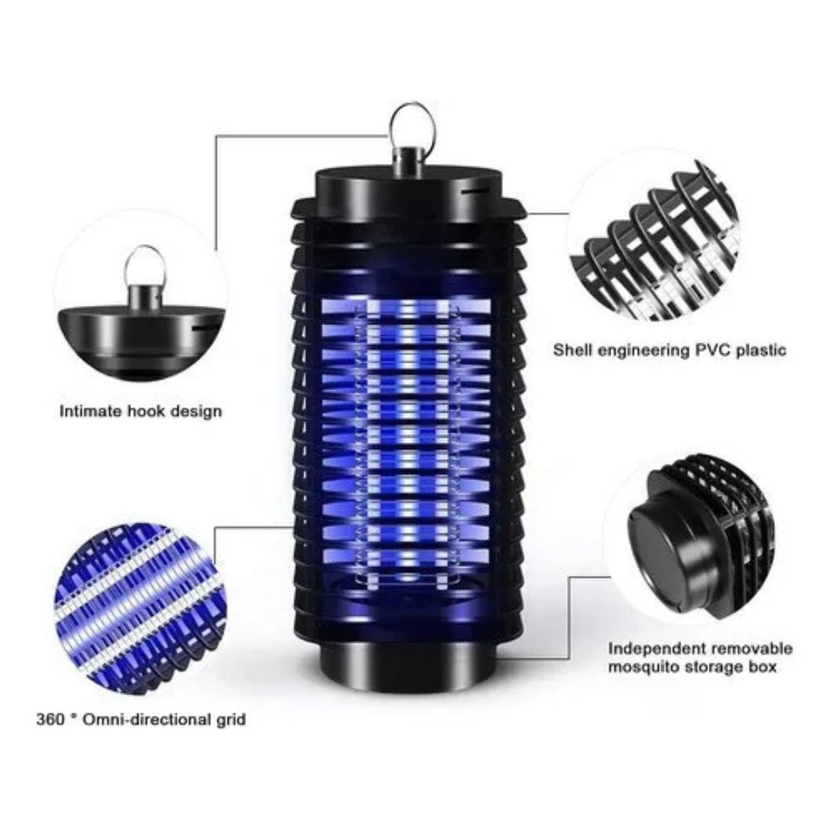 MOVI - Lámpara atrapa mosquitos ideal para dormitorios