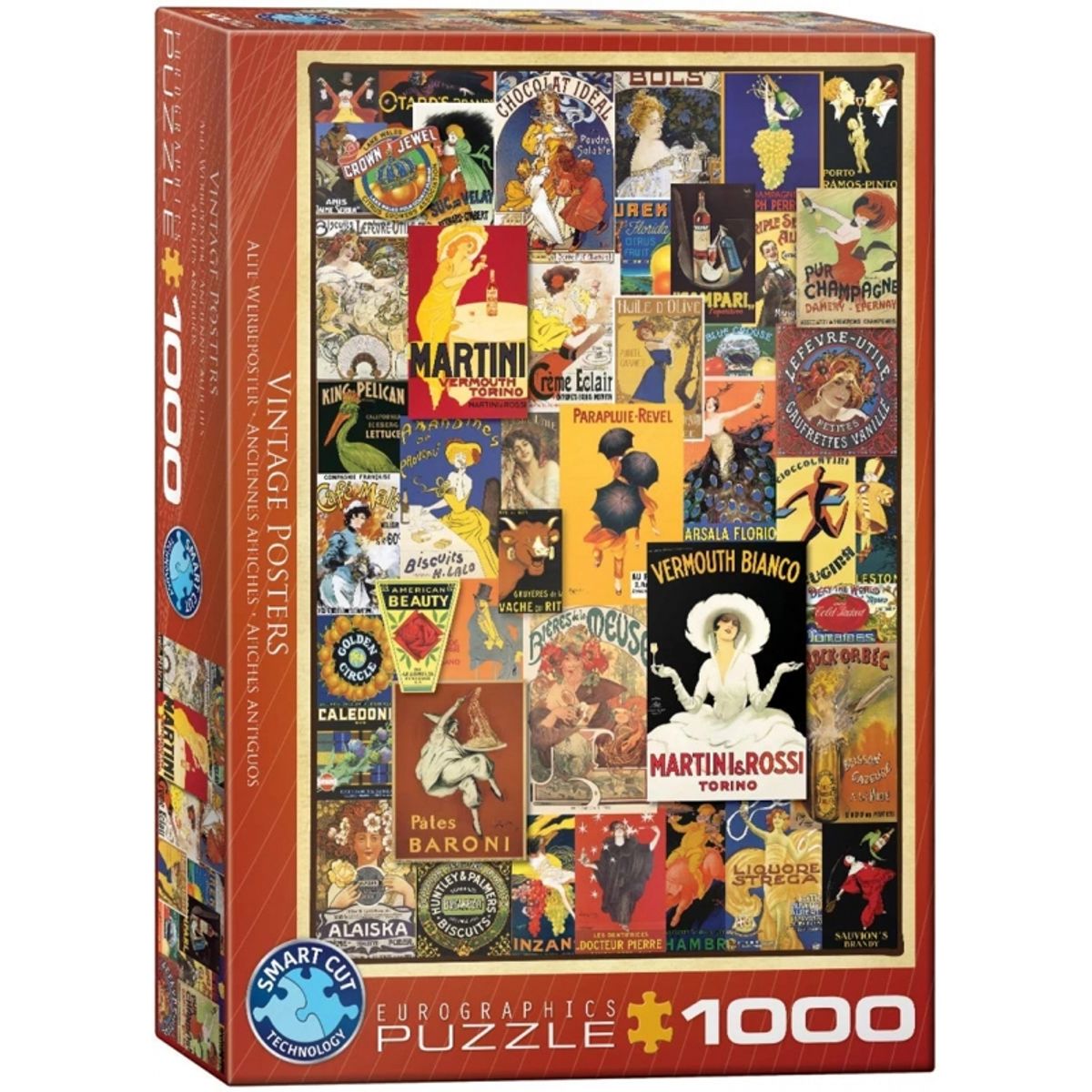 EUROGRAPHICS - EUROGRAPHICS 6000-0769 VINTAGE POSTERS PUZZLE 1000 PIEZAS