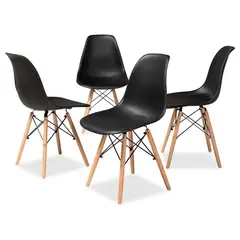 ALTERNATIVE - Pack 4 Sillas Eames Negro