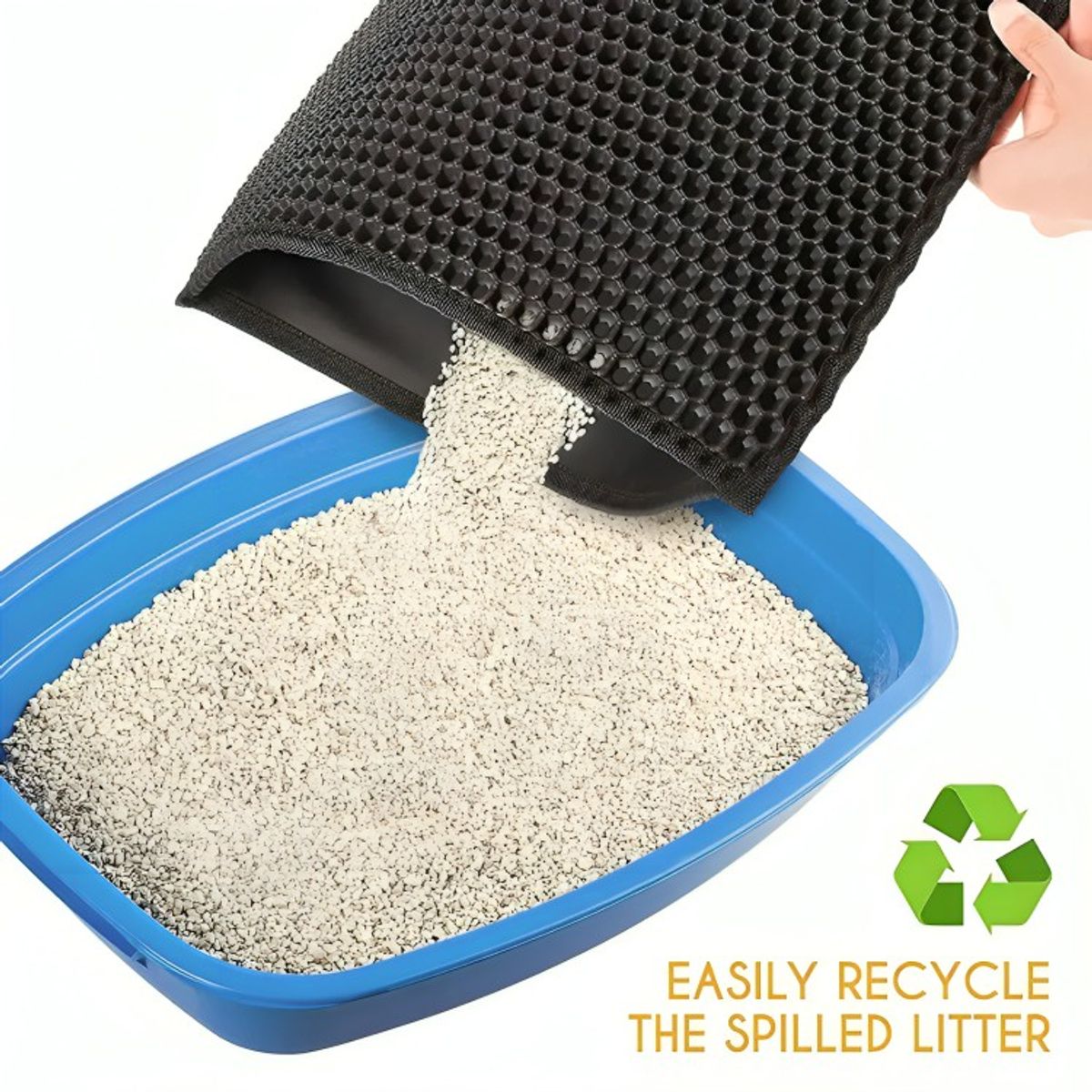 GENERICO - Alfombra Para Atrapar Arena De Gatos Tapete Arenero Mascotas