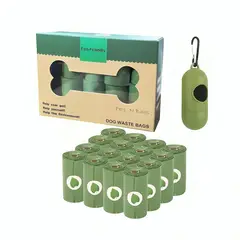 GENERICO - Bolsas Ecologica Desecho De Mascotas 16 Rollos De 15 Bolsas