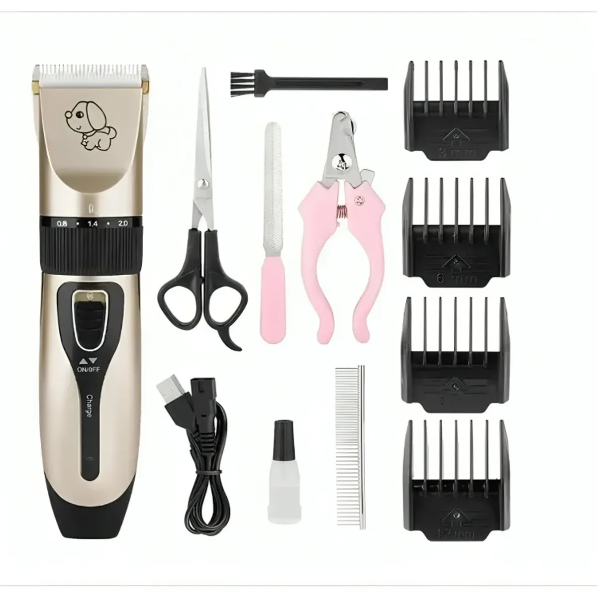 GENERICO - Maquina Corta Pelo Perros Cortadora Usb Accesorios