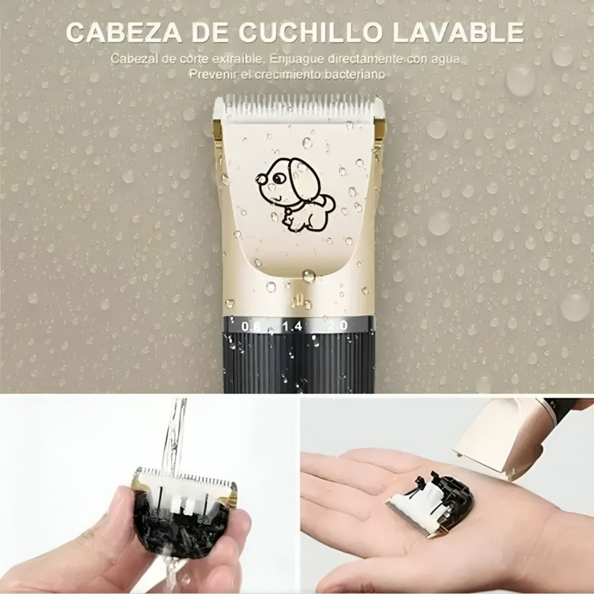 GENERICO - Maquina Corta Pelo Perros Cortadora Usb Accesorios