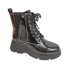 HERIEL - Botín Negro Eco Cuero.