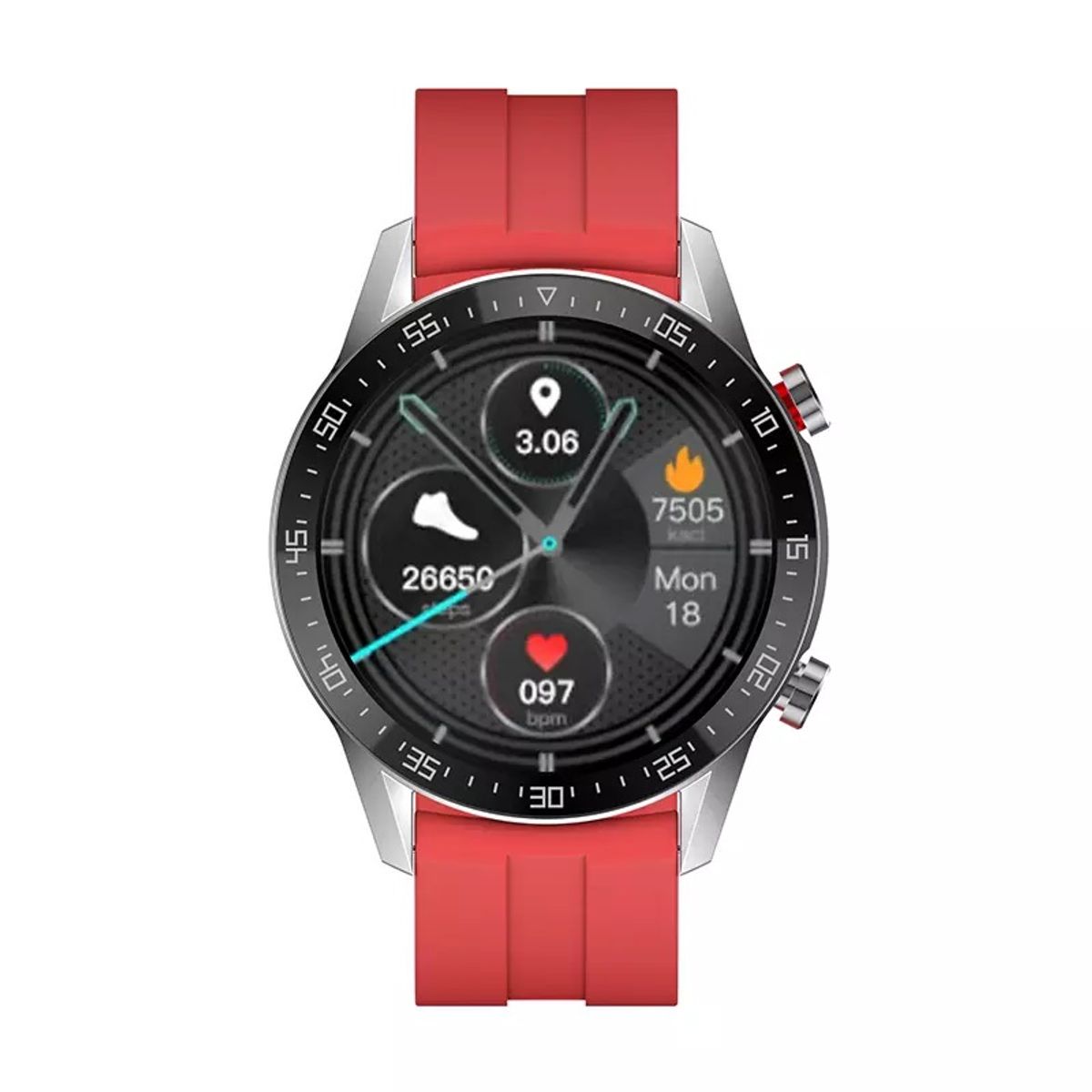 GENERICO - Reloj Inteligente Smartwatch Bluetooth SK12 PLUS CON IA COLOR ROJO