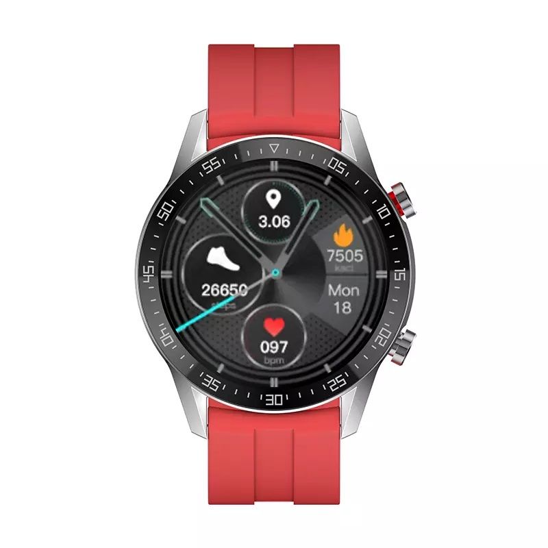 GENERICO - Reloj Inteligente Smartwatch Bluetooth SK12 PLUS CON IA COLOR ROJO.