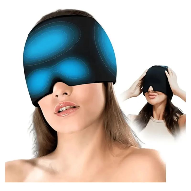 GENERICO - Gorro Gel Migraña Compresa Caliente Frio Alivio Dolor Cabeza
