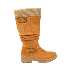 HERIEL - Bota Gamuza Caña Alta