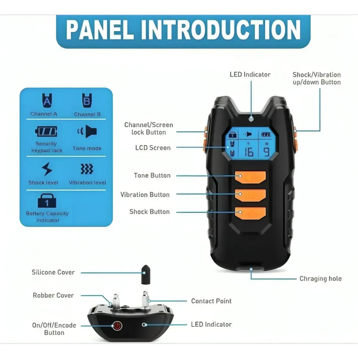 GENERICO - Collar De Entrenamiento De Perro Eléctrico Para Mascotas