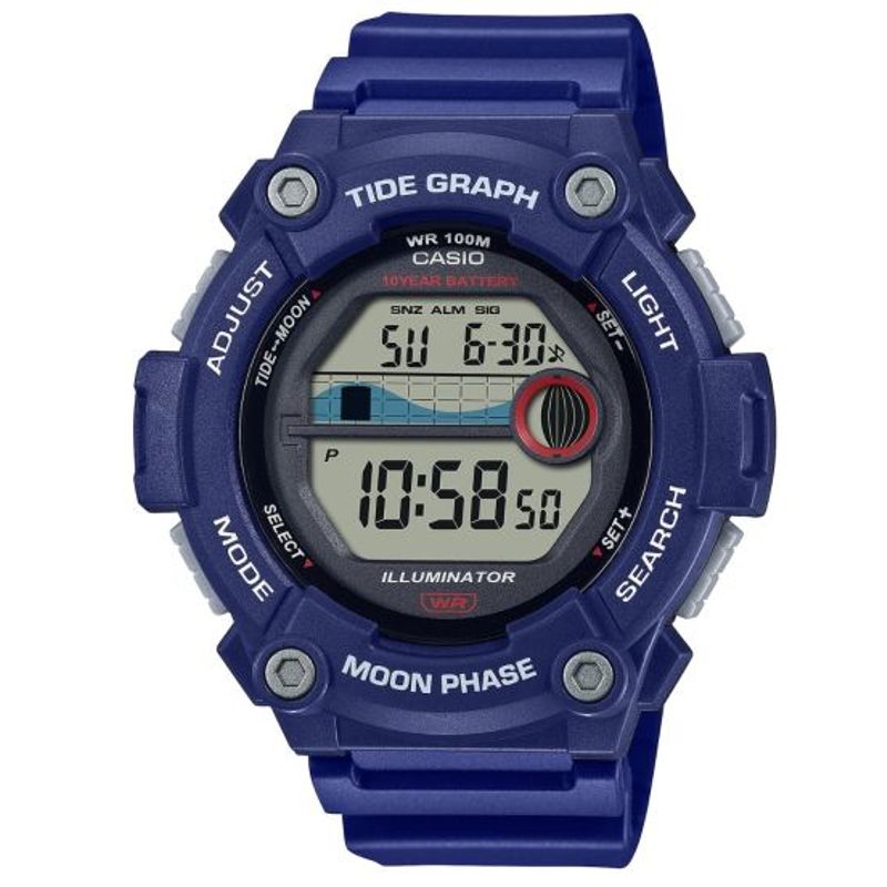 CASIO - reloj casio ws1300h-2av hombre mareas grafico lunar