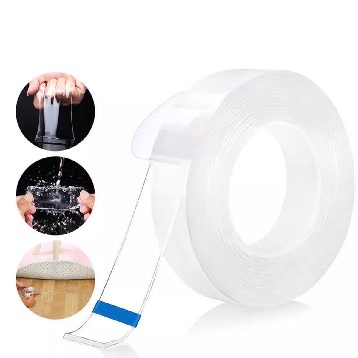 GENERICO - Cinta Doble Contacto Faz Transparente 5 Metros Ivy Grip Tape