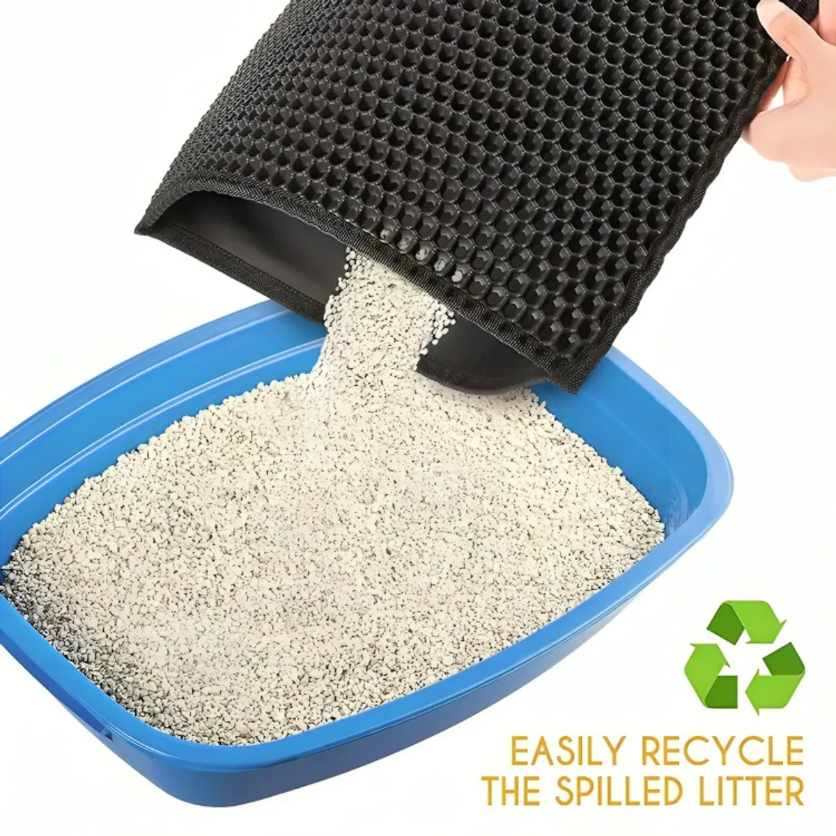 GENERICO - Alfombra Para Atrapar Arena De Gatos Tapete Arenero Mascotas