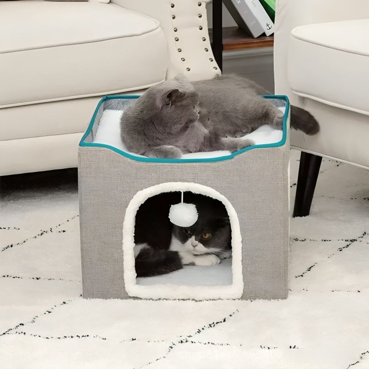 GENERICO - Cama Casa Iglu Para Mascotas Gato Y Perro Pequeño