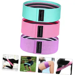 GENERICO - Bandas de Elásticas para piernas y glúteos, tela antideslizante, 3 niveles