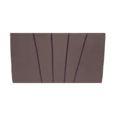 MUEBLES HVM - Respaldo HVM 15P Felpa cafeLineal Felpa