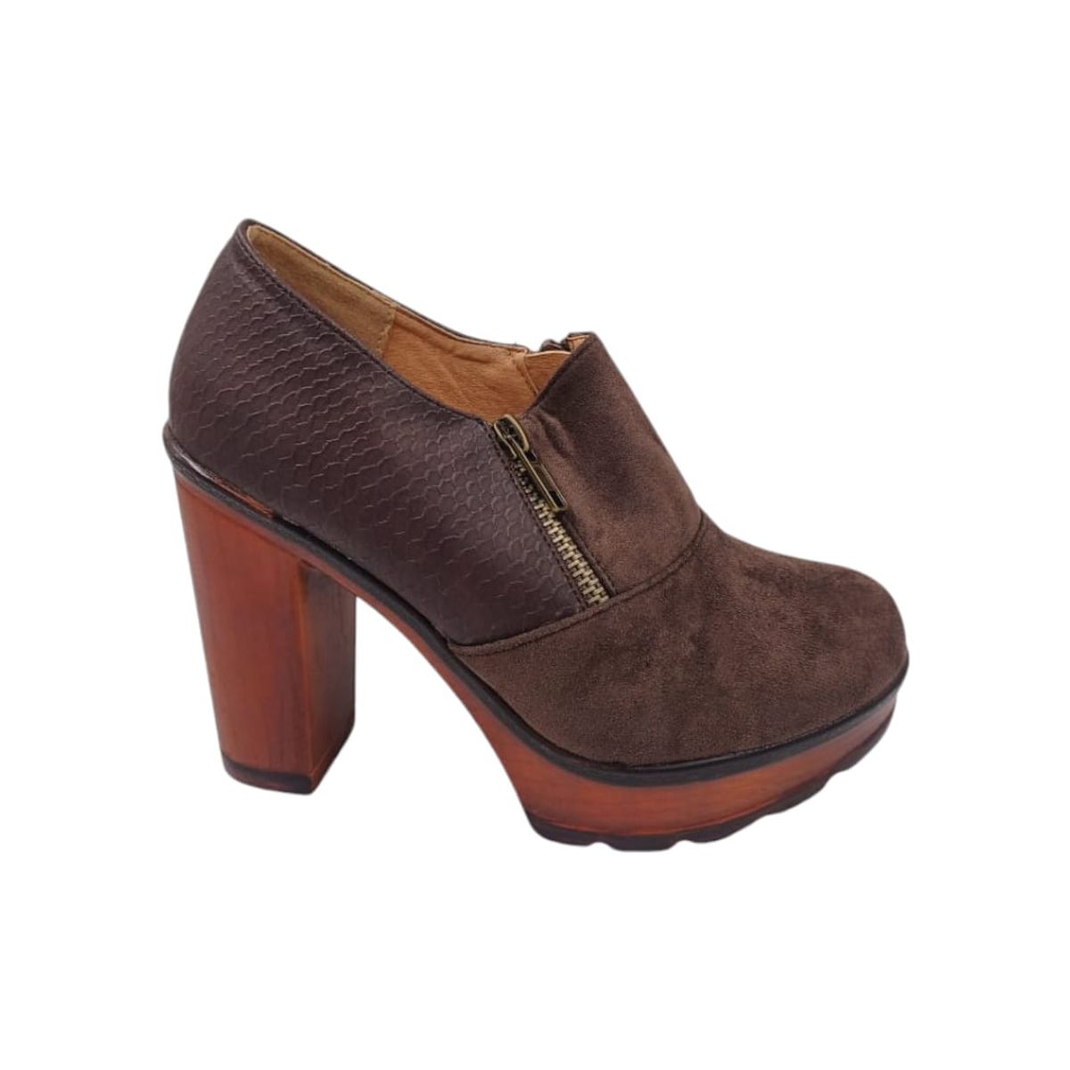 HERIEL - Zapato Café Taco Mujer