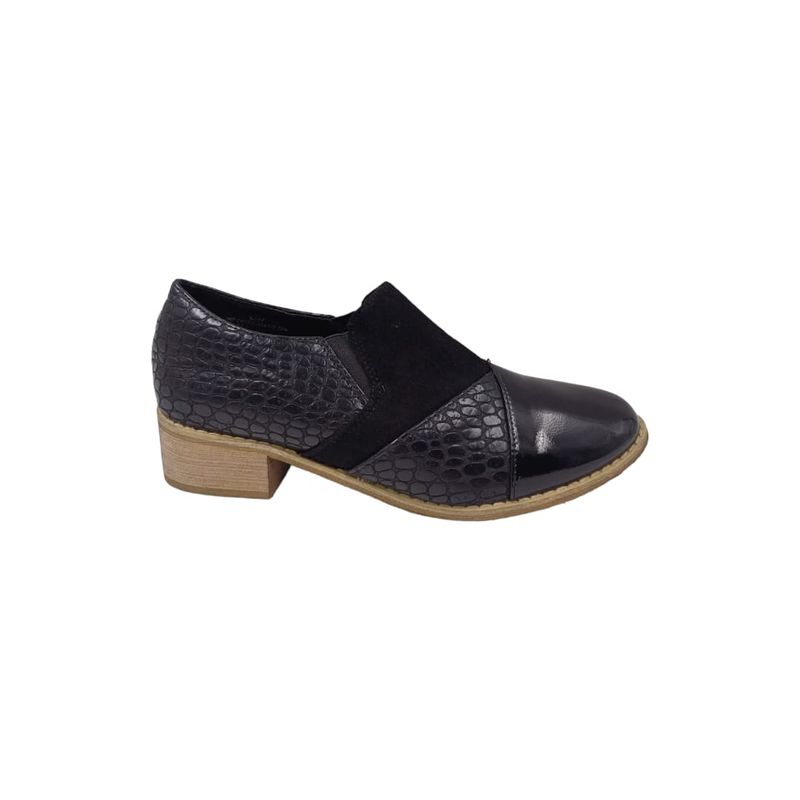 HERIEL - Zapato Negro Taco Mujer