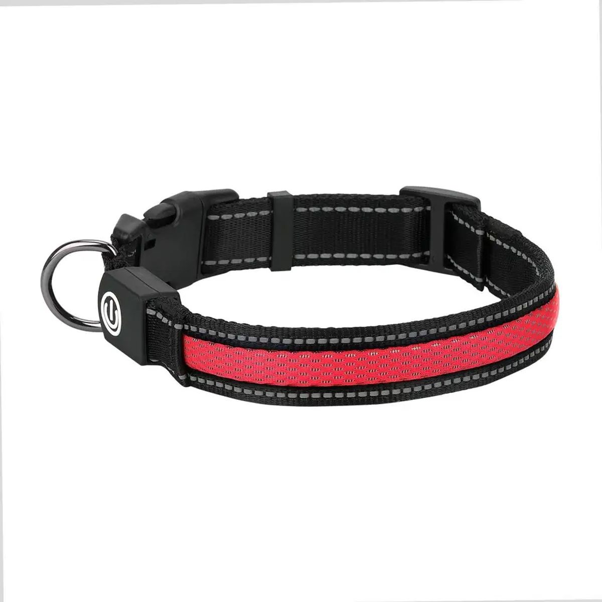 GENERICO - Collar Luz LED 3 modos Luz carga USB  Perros Gatos Talla S