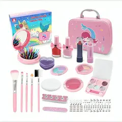 GENERICO - Kit De Maquillaje Para Niñas Juguete Cosméticos No Tóxicos