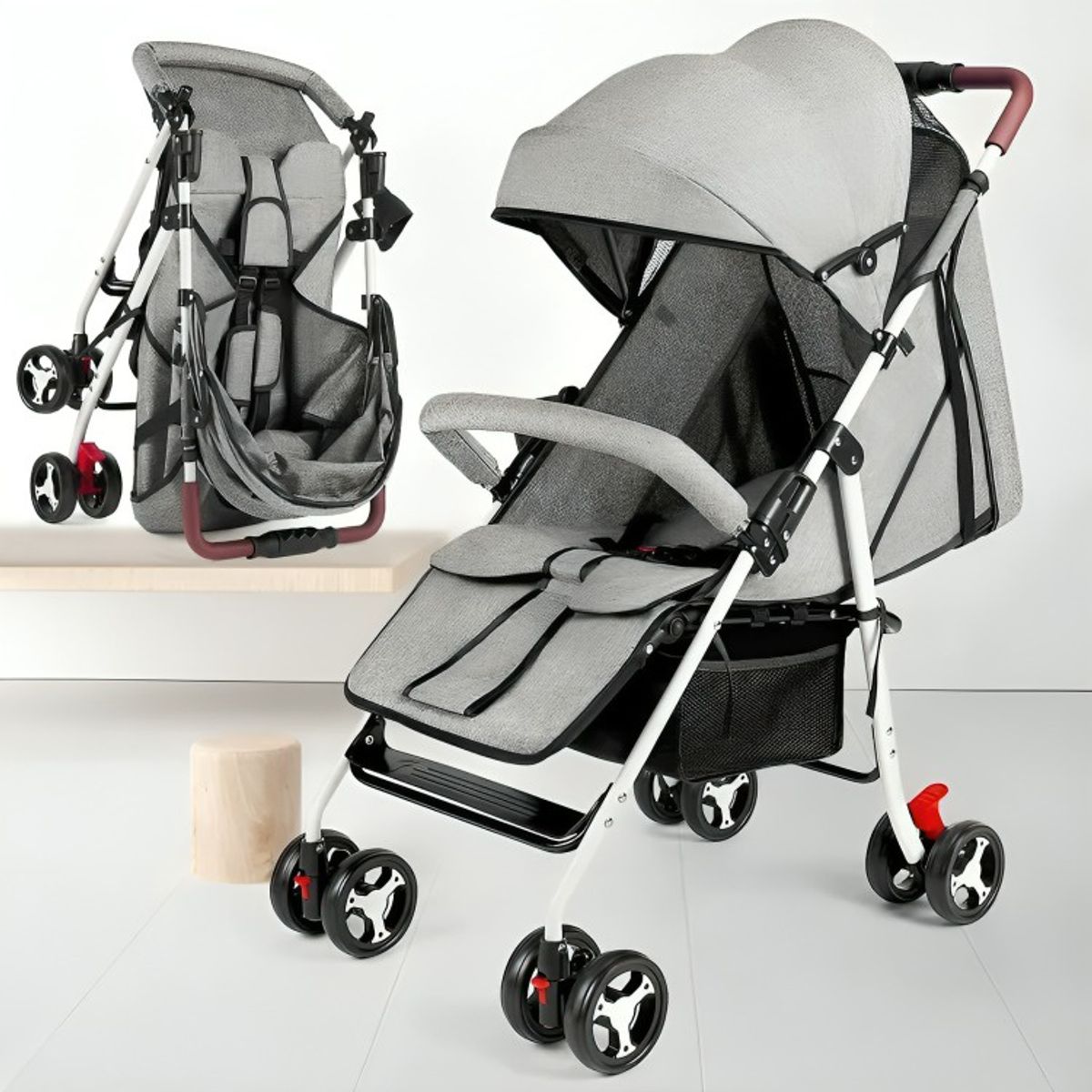 GENERICO - Coche Paraguas De Paseo Para Bebé Plegable Y Resistente