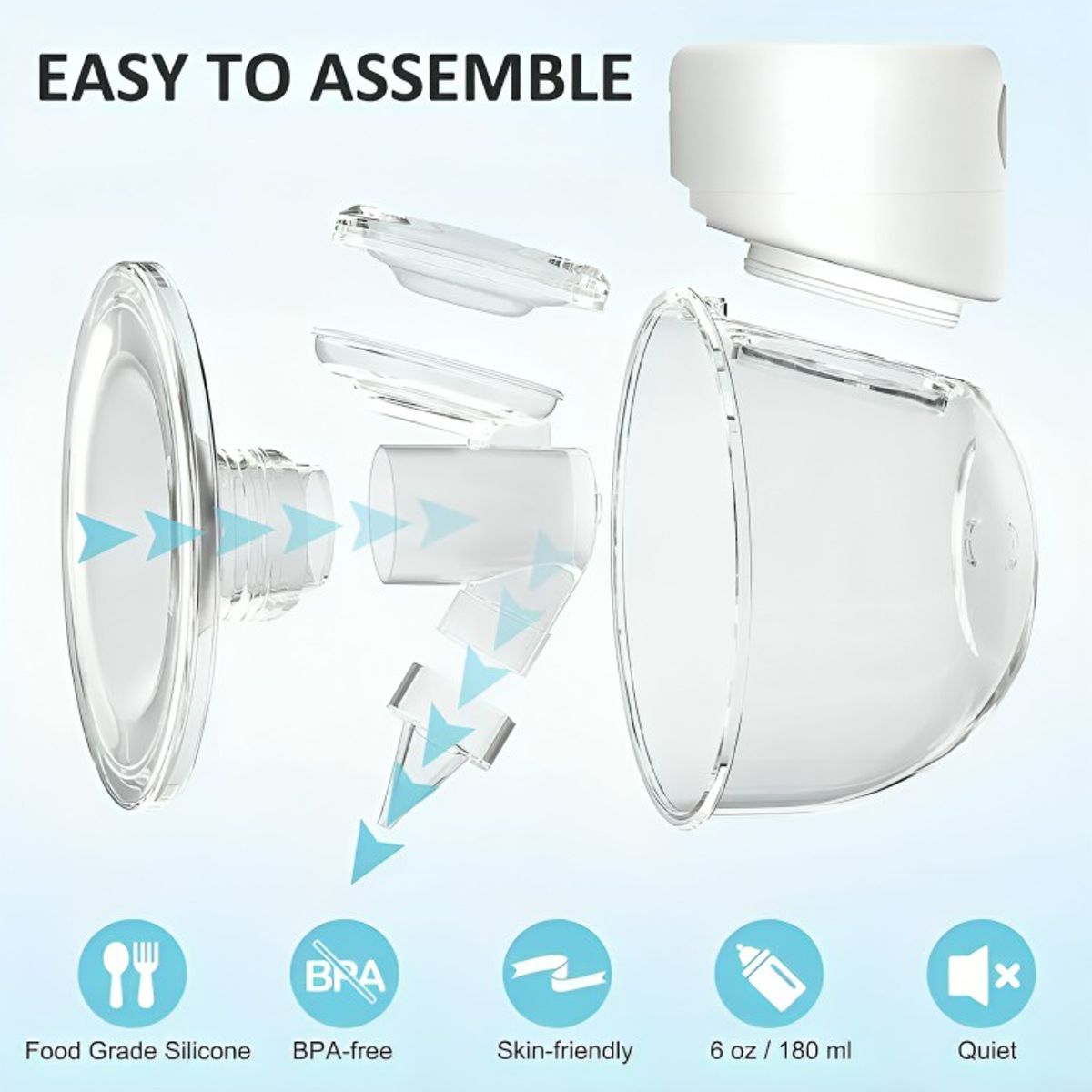 GENERICO - Saca Leche Extractor Portátil Eléctrico S12