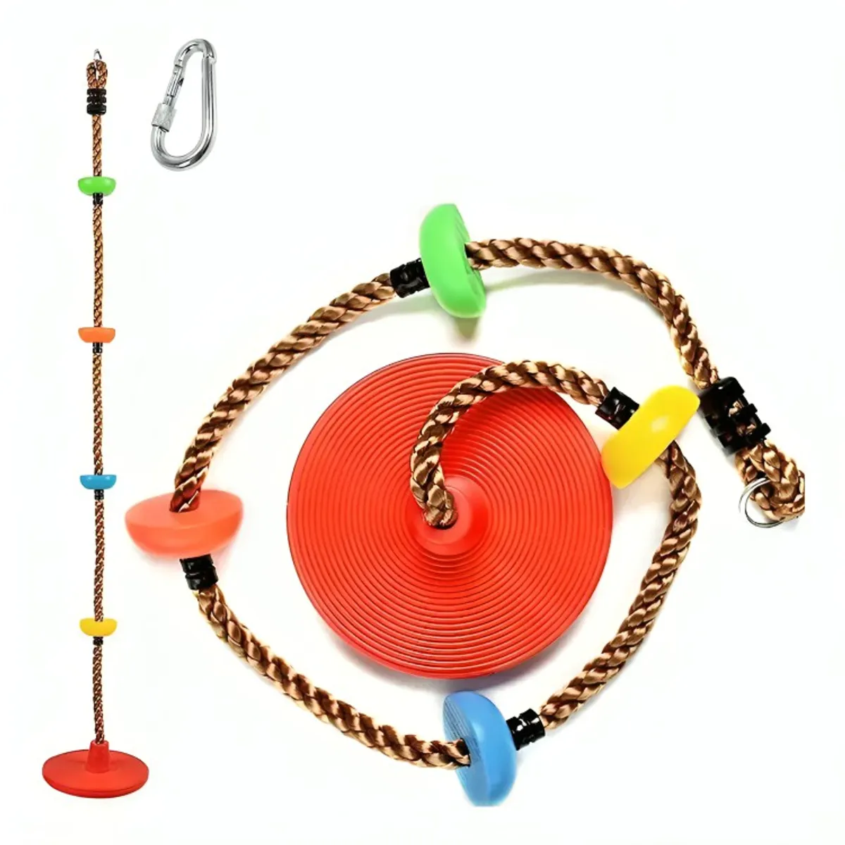 GENERICO - Columpio Mecedor Cuerda Escalada Multicolor Niños