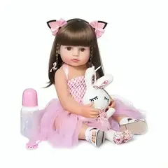 GENERICO - Muñeca Reborn Bebé Realista De Silicona Lavable 55cm