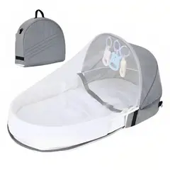 GENERICO - Cama Moisés Para Bebé Portátil Plegable Con Mosquitera