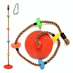 GENERICO - Columpio Mecedor Cuerda Escalada Multicolor Niños