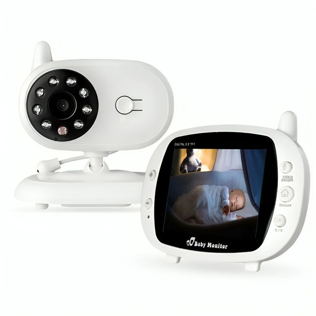 GENERICO - Monitor De Bebé Digital De Audio Visión Nocturna Música 35