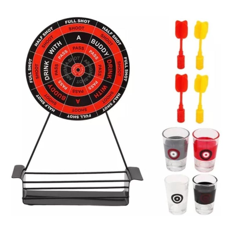 GENERICO - Juego De Dardos Tiro Al Blanco Con Vasos Shots Juego.-