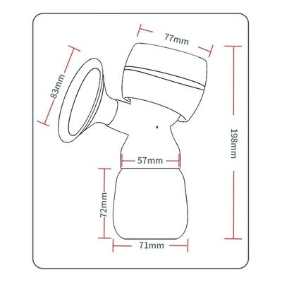 Imagen 2 del producto Extractor De Leche Materna Electronico 180ml Saca Leche