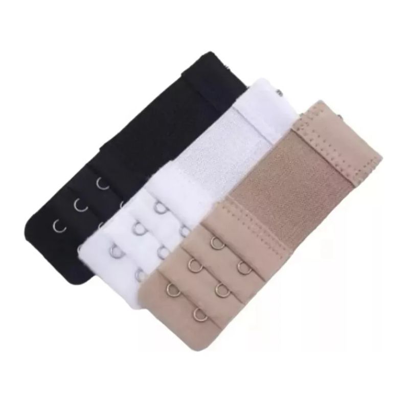 GENERICO - Pack De 3 Extensiones Bra Brasier Mujer Extensores 2 Ganchos