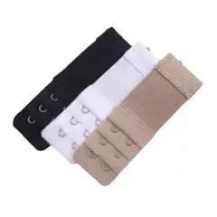 GENERICO - Pack De 3 Extensiones Bra Brasier Mujer Extensores 2 Ganchos