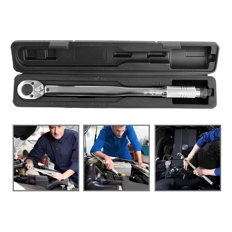 GENERICO - Llave De Torque Torquimetro 1/2'' 28 A 210 Nm Profesional.