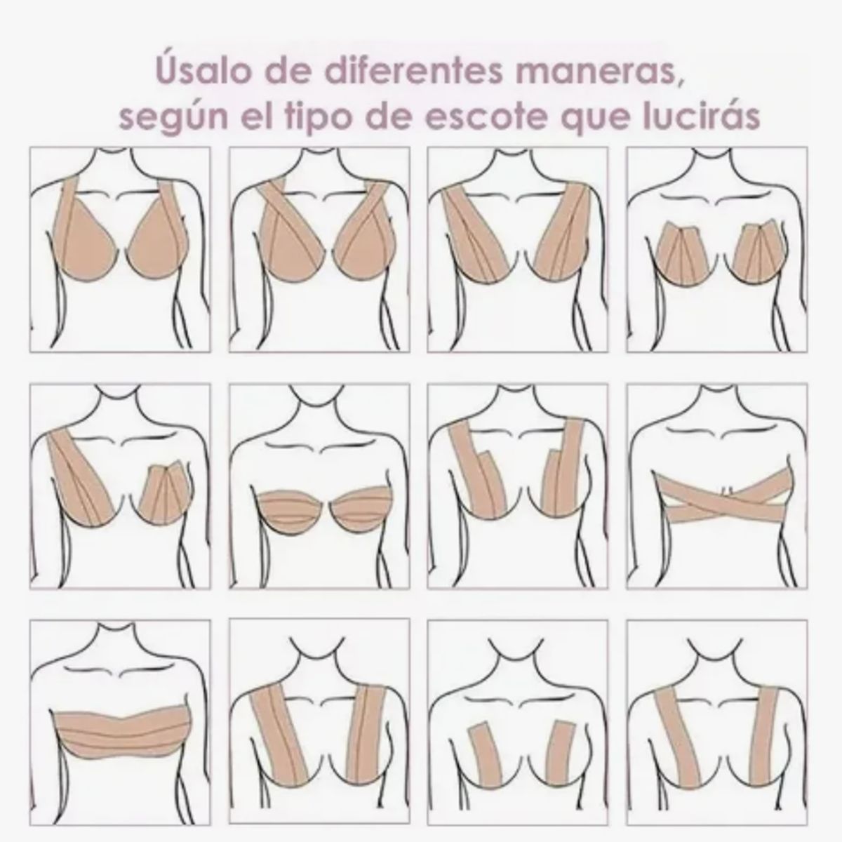 GENERICO - Boob Tape Cinta Levanta Busto 5cm + 5 Cubre Pezón Adhesivo