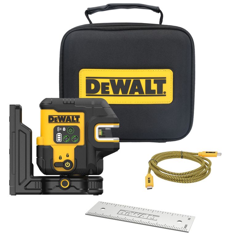 DEWALT - Láser verde líneas cruzadas DEWALT DCLE14221GB