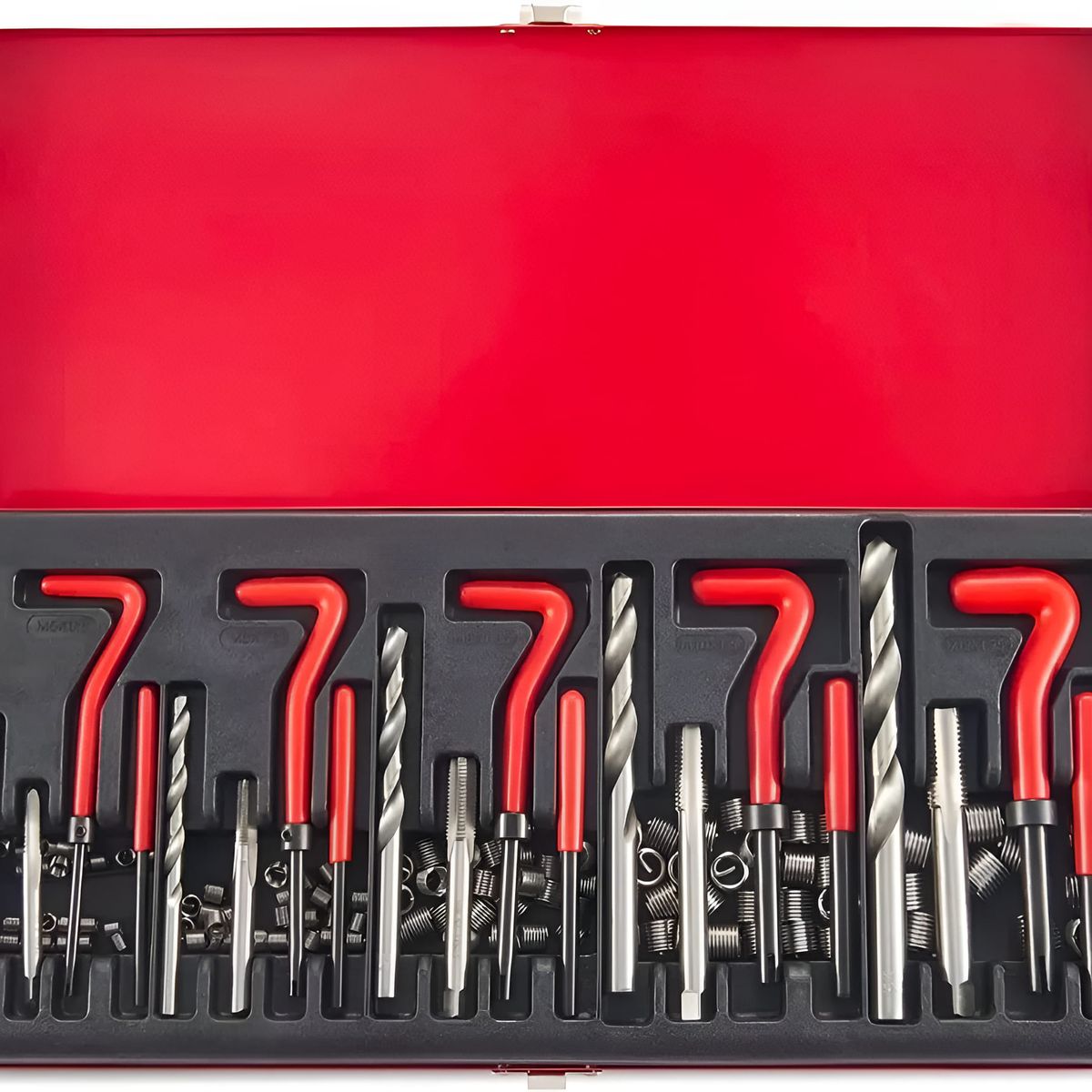 GENERICO - Kit 131 Insertos Helicoil Reparacion Hilos Dañados