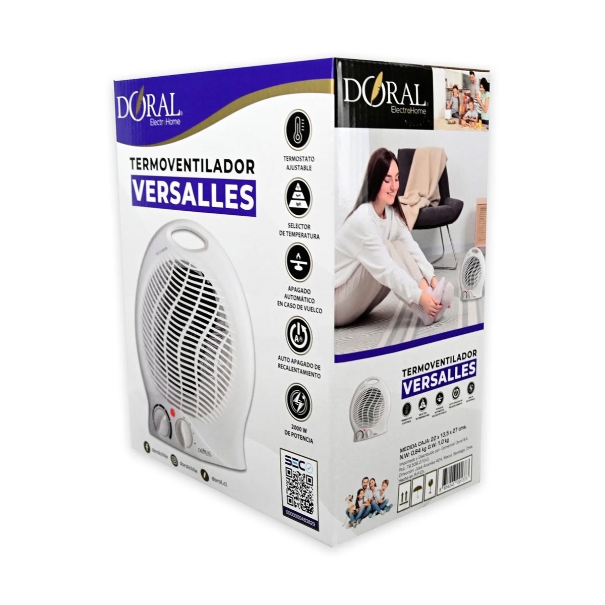 DORAL - Termoventilador Eléctrico 2000w Versalles - SC
