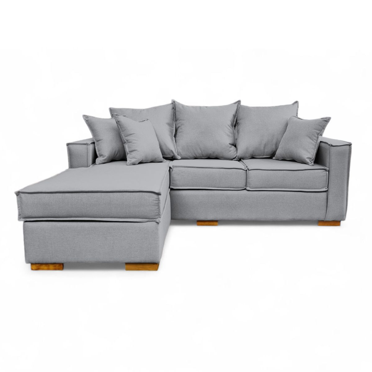 MBC - Sofá Multifuncional Girona Tela Lino Gris