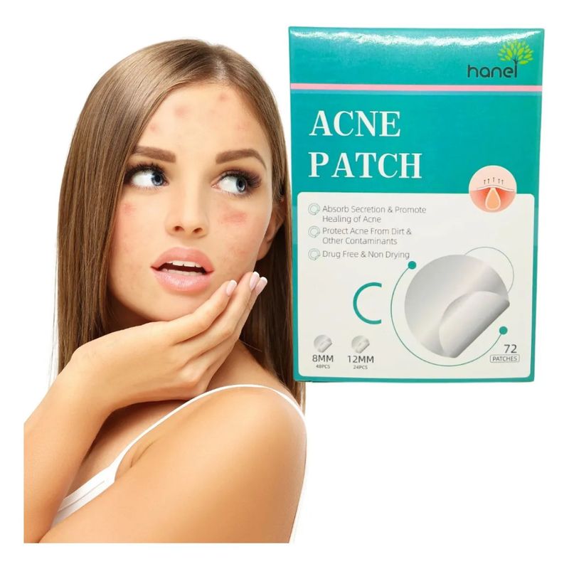 GENERICO - 72 Parches Invisibles Cubre Acne Espinillas Granos Facial