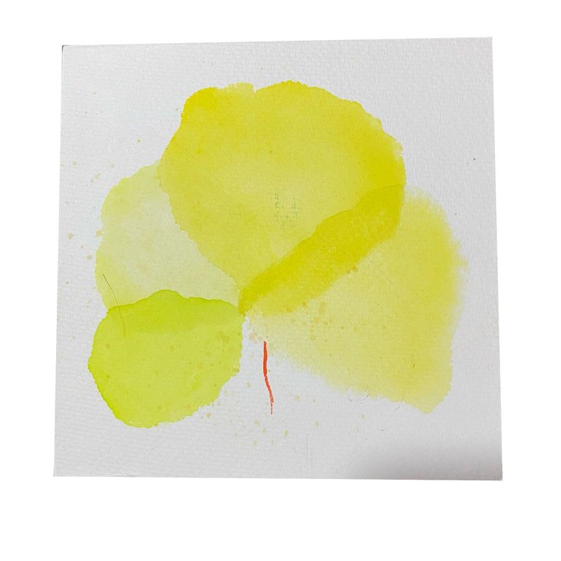 GENERICO - Cuadro decorativo flor acuarela 13x13 cm 4