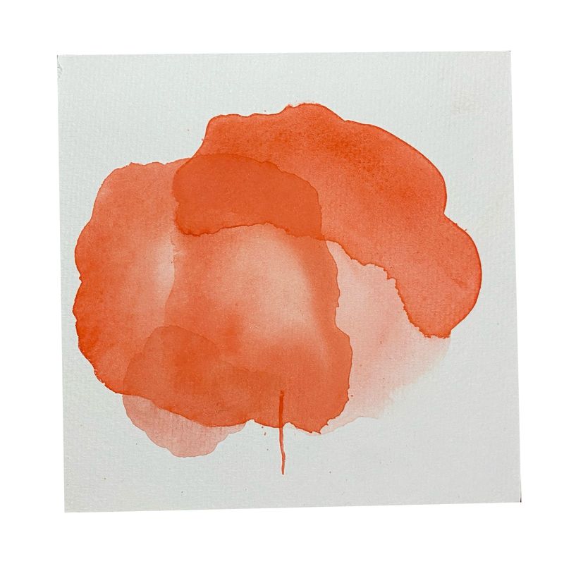 GENERICO - Cuadro decorativo flor acuarela 13x13 cm 8