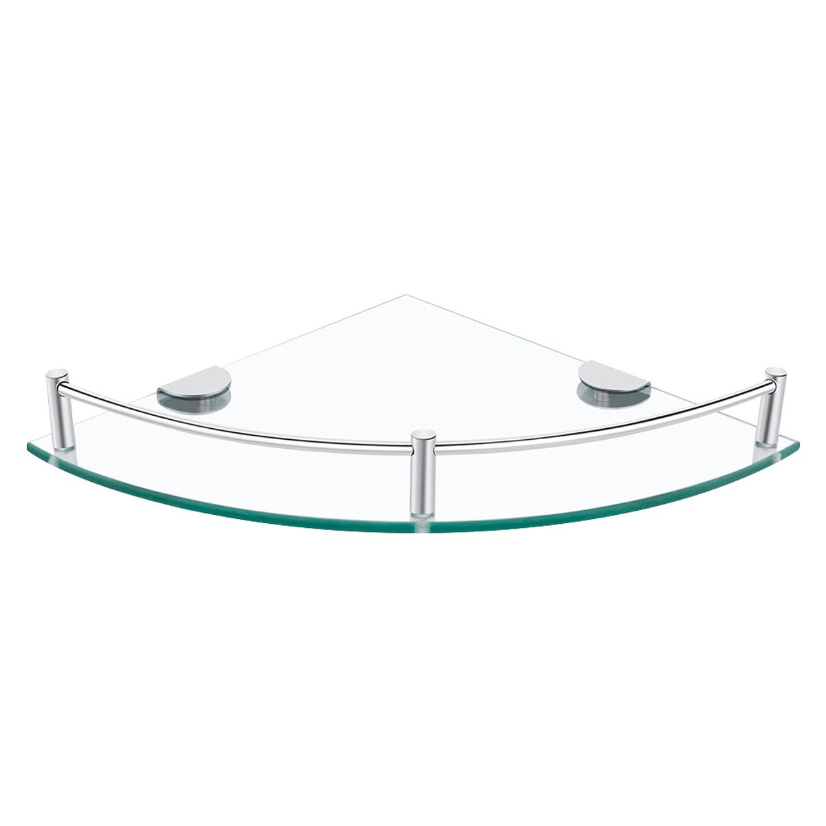 DECOTEAM - Repisas Esquineras de Vidrio 4 Unidades Para Ducha Baño