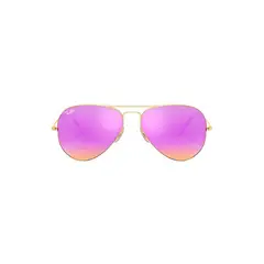 RAY BAN - Lentes de Sol Aviator Edición limitada Dorado Violeta Polarizados.