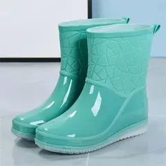 AGUALLUVIA - Botas De Agua Forrada Mujer Antideslizante