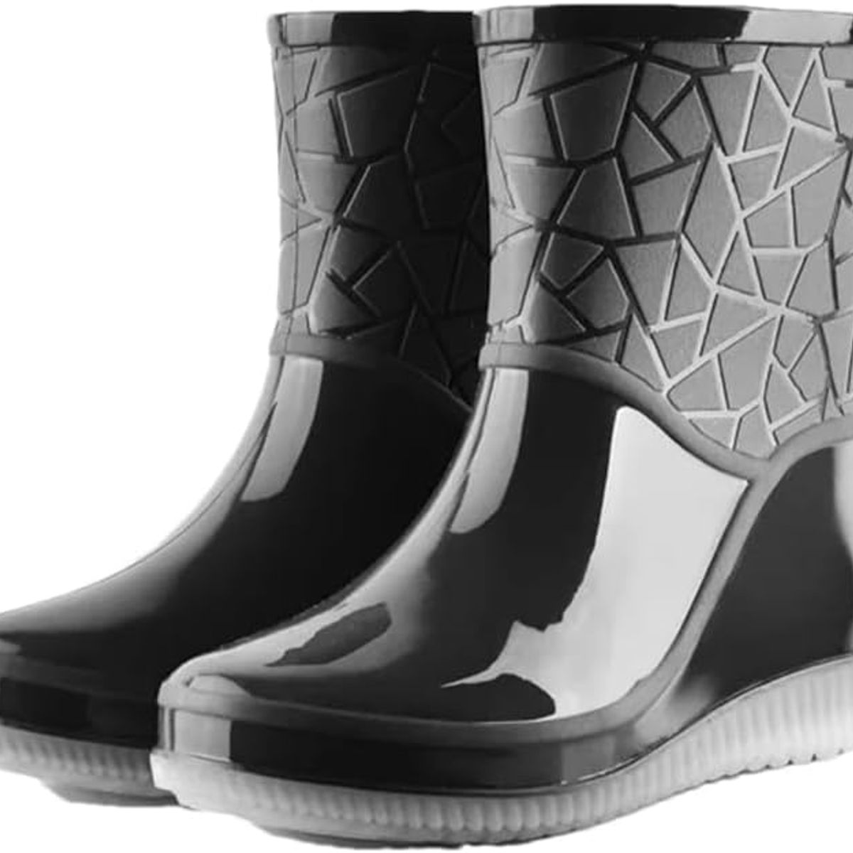 AGUALLUVIA - Botas De Agua Forrada Mujer Antideslizante