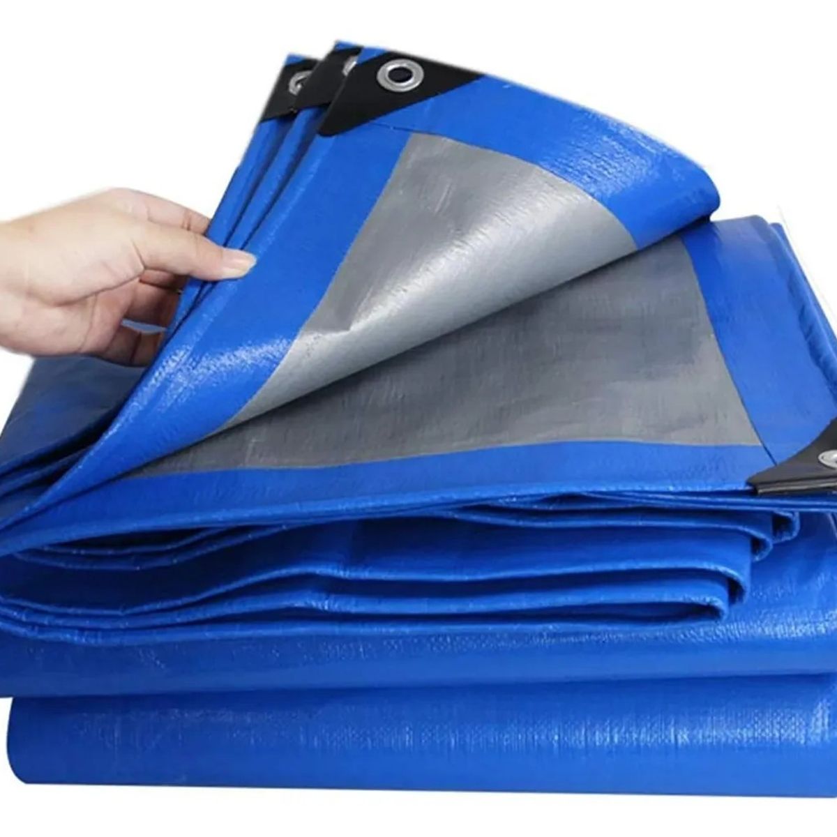 KUANGYE - Cobertor De Piscina Lona Multiuso 8x4 Mts Con Ojetillos