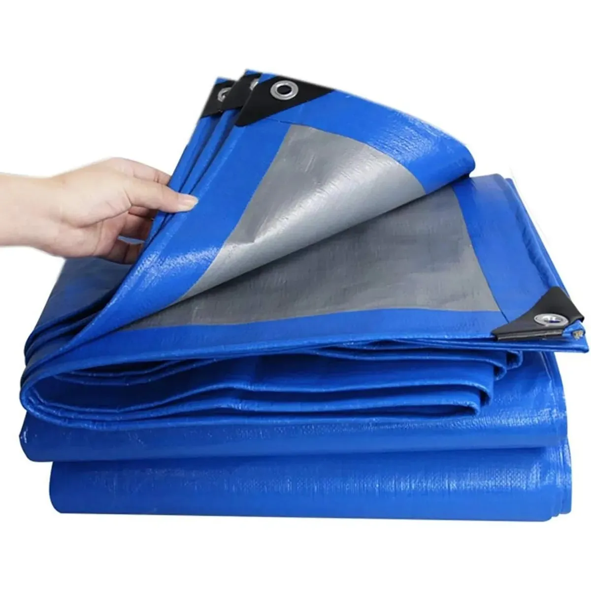 KUANGYE - Cobertor De Piscina Lona Multiuso 8x4 Mts Con Ojetillos